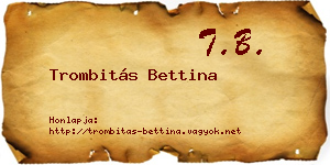 Trombitás Bettina névjegykártya